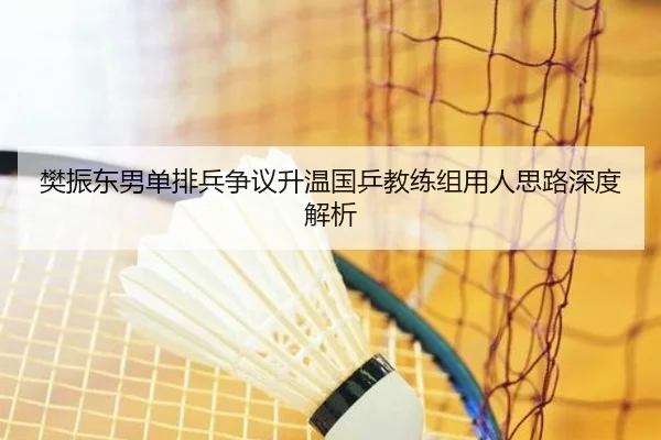 樊振东男单排兵争议升温国乒教练组用人思路深度解析